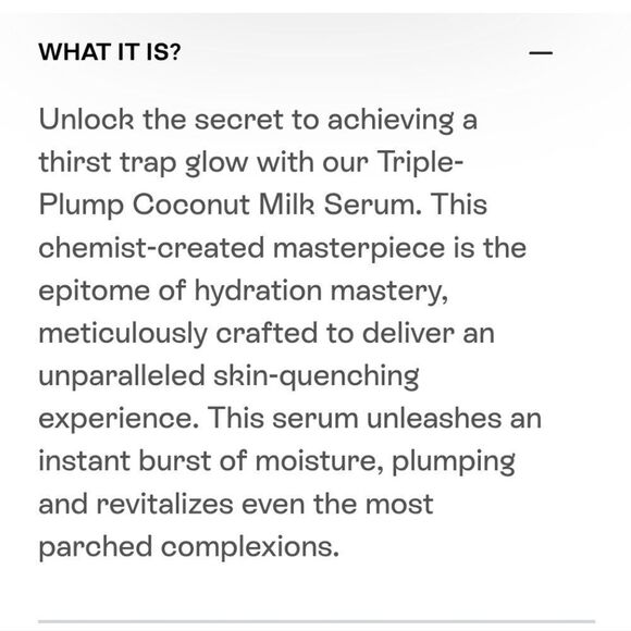 BEAUTYSTAT TRIPLE PLUMP COCONUT MILK SERUM NEW 1.7oz - Picture 8 of 16